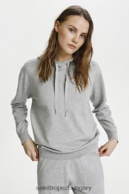 Budapest Saint Tropez | Saint Tropez adithasz pulóver LP266D1048 gyöngyszürke mel nők