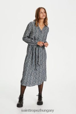 Budapest Saint Tropez | Saint Tropez blancasz ls ruha LP266D316 teljes napfogyatkozás ditsy pontok nők