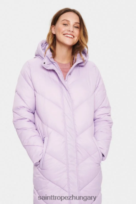 Budapest Saint Tropez | Saint Tropez catjasz hosszú kabát LP266D832 levendula nők