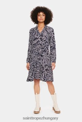 Budapest Saint Tropez | Saint Tropez edasz ls ruha LP266D404 éjszakai égbolt hullám hab nők