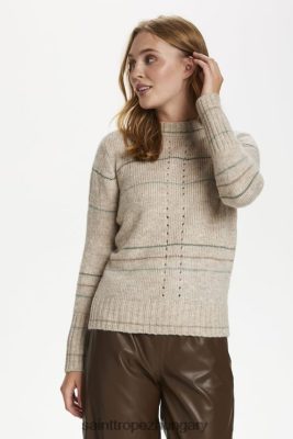 Budapest Saint Tropez | Saint Tropez faustasz pulóver LP266D1050 dokin melange nők