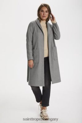 Budapest Saint Tropez | Saint Tropez felsőruházat LP266D824 hűvös szürke melanzs nők