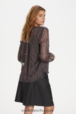 Budapest Saint Tropez | Saint Tropez hosszú ujjú ing LP266D446 foltos levelek nők