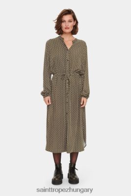 Budapest Saint Tropez | Saint Tropez ilgasz ruha LP266D304 hadsereg zöld freskó nők