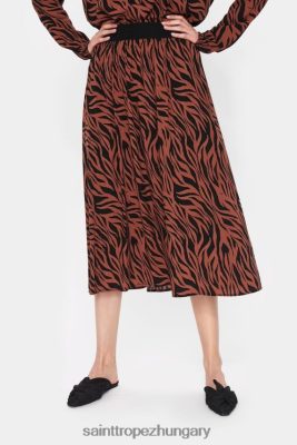 Budapest Saint Tropez | Saint Tropez inkasz szoknya LP266D1390 fekete b. zebra nők