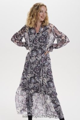 Budapest Saint Tropez | Saint Tropez jacobesz ing LP266D526 kék d.bohém nyomat nők