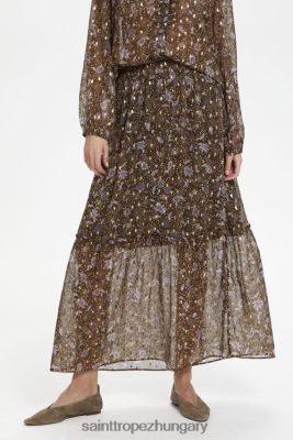 Budapest Saint Tropez | Saint Tropez jalilasz valerie szoknya LP266D1362 fekete téli paisley nők