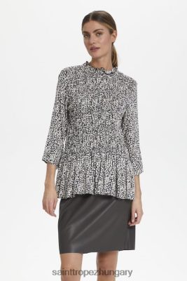 Budapest Saint Tropez | Saint Tropez kimmiesz blúz LP266D522 holló leomania nyomat nők
