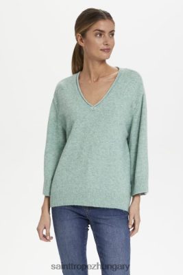 Budapest Saint Tropez | Saint Tropez kokosz pulóver LP266D1020 ásványkék melanzs nők