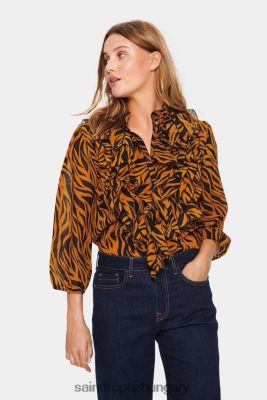 Budapest Saint Tropez | Saint Tropez lillysz 3/4-es ing LP266D442 cathay fűszerzebra nők