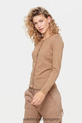 Budapest Saint Tropez | Saint Tropez milasz kötött kardigán LP266D842 tigrisszem melanzs nők