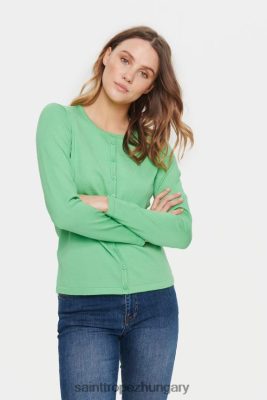 Budapest Saint Tropez | Saint Tropez milasz kötött kardigán LP266D872 abszintzöld nők