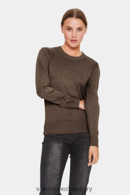 Budapest Saint Tropez | Saint Tropez milasz pulóver LP266D1004 főbb barna melanzs nők