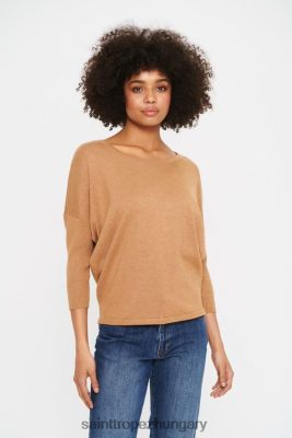 Budapest Saint Tropez | Saint Tropez milasz pulóver kötött LP266D1110 dohánybarna melanzs nők