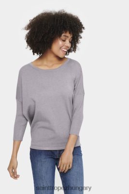 Budapest Saint Tropez | Saint Tropez milasz pulóver kötött LP266D1112 foltos szürke melanzs nők