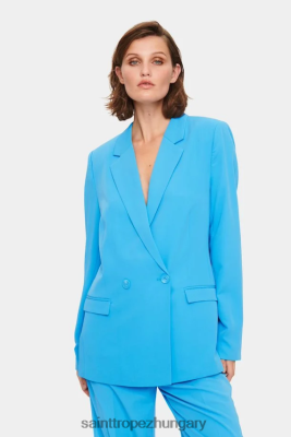 Budapest Saint Tropez | Saint Tropez pamiasz blézer LP266D754 palota kék nők
