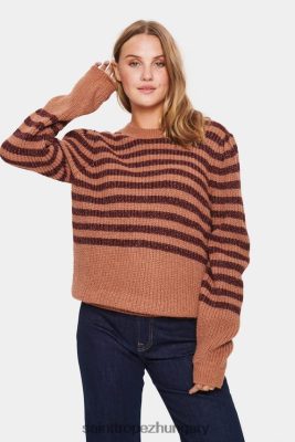 Budapest Saint Tropez | Saint Tropez remisz pulóver LP266D940 fudge melange nők