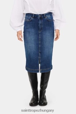 Budapest Saint Tropez | Saint Tropez runasz szoknya LP266D1346 közepes kék farmer nők