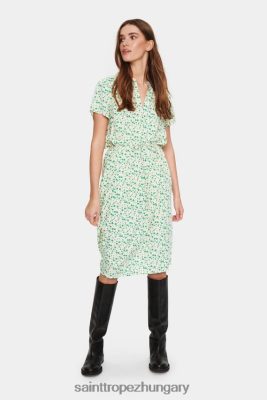 Budapest Saint Tropez | Saint Tropez tatesz ruha LP266D68 krém naiv virág nők