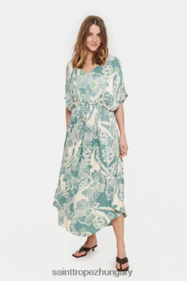 Budapest Saint Tropez | Saint Tropez vaukasz ruha LP266D20 zsálya g. nagy puha virág nők