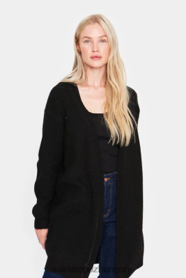 Saint Tropez Hungary | Saint Tropez bazsarózsa kardigán LP266D951 fekete nők