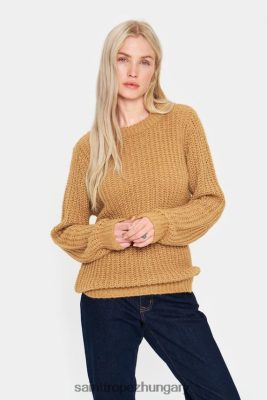 Saint Tropez Hungary | Saint Tropez brookesz ls pulóver LP266D1075 tevebarna melanzs nők