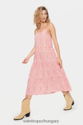 Saint Tropez Hungary | Saint Tropez edasz ruha LP266D55 igazi piros virágok nők