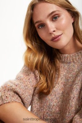 Saint Tropez Hungary | Saint Tropez felicesz pulóver LP266D1051 terrakotta melange nők