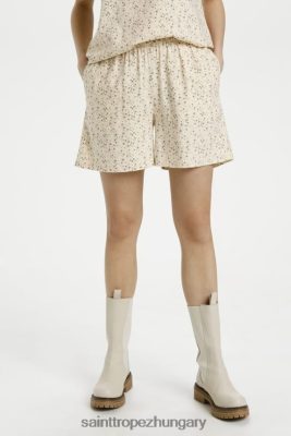 Saint Tropez Hungary | Saint Tropez herlasz rövidnadrág LP266D1425 krémes vad virágok nők