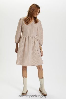 Saint Tropez Hungary | Saint Tropez iggasz pakolás ruha LP266D225 bronzbarna nők