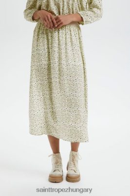 Saint Tropez Hungary | Saint Tropez inkasz szoknya LP266D1389 vanília tört virágok nők
