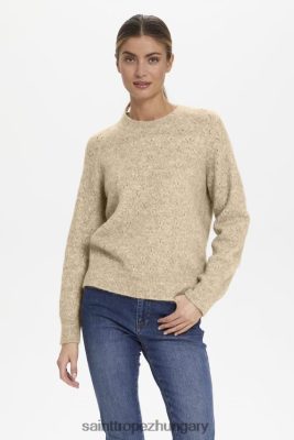 Saint Tropez Hungary | Saint Tropez izabellasz pulóver LP266D1039 bézs melange nők