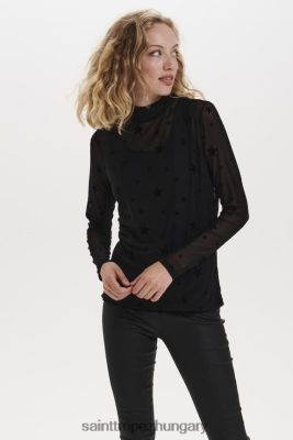Saint Tropez Hungary | Saint Tropez johannesz blúz LP266D695 fekete nők