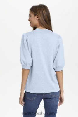 Saint Tropez Hungary | Saint Tropez kilasz pulóver LP266D1023 hanga melanzs nők