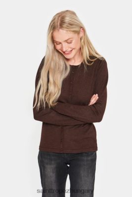 Saint Tropez Hungary | Saint Tropez milasz kötött kardigán LP266D1081 nercmelange nők