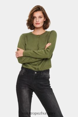 Saint Tropez Hungary | Saint Tropez milasz kötött kardigán LP266D1083 olivin melange nők