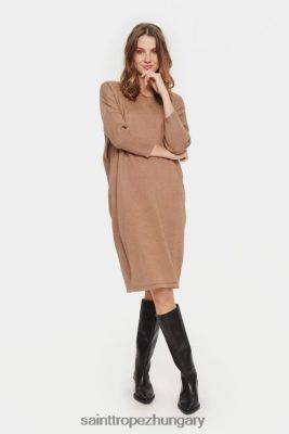 Saint Tropez Hungary | Saint Tropez milasz ruha LP266D13 tigrisszem melanzs nők