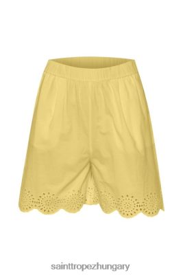 Saint Tropez Hungary | Saint Tropez mirandasz rövidnadrág LP266D1417 halvány banán nők