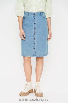 Saint Tropez Hungary | Saint Tropez mollysz szoknya LP266D1369 világoskék farmer nők