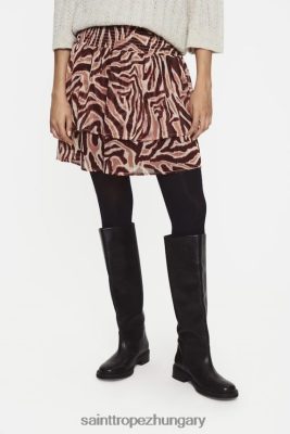 Saint Tropez Hungary | Saint Tropez rainsz szoknya LP266D1351 fudge zebra nők