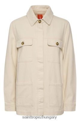 Saint Tropez Hungary | Saint Tropez sandrasz alkalmi kabát LP266D761 krém nők