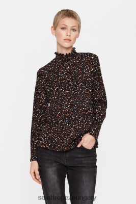 Saint Tropez Hungary | Saint Tropez shilasz blúz LP266D617 fekete több pont nők