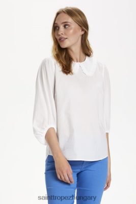 Saint Tropez Hungary | Saint Tropez szövetségi blúz LP266D707 fényes fehér nők