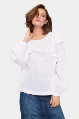 Saint Tropez Hungary | Saint Tropez szadesz blúz LP266D621 fényes fehér nők