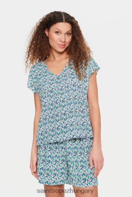 Saint Tropez Hungary | Saint Tropez umarasz blúz LP266D575 kék i. kis virágzás nők