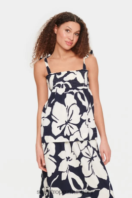 Saint Tropez Hungary | Saint Tropez ursulasz felső LP266D577 éjszakai égbolt üdülőhely virágos nők